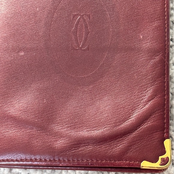 Cartier Bags Cartier Passport Holder Wallet In Burgundy Calfskin